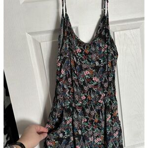 H&M Black Floral One Piece